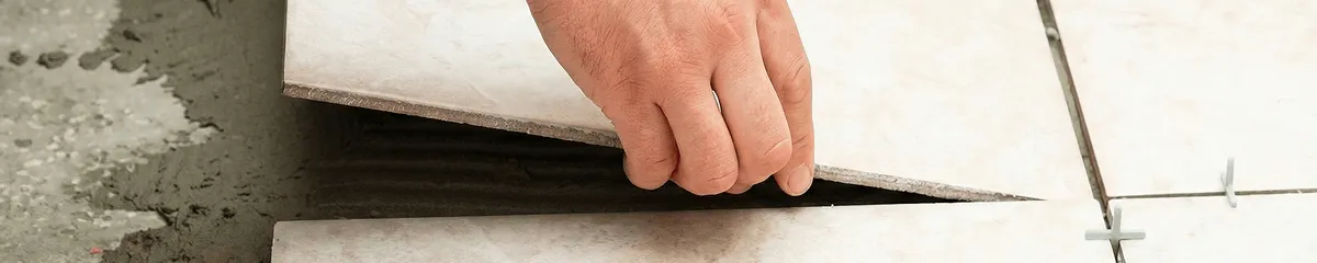 Professional installing ceramic tile floors in Peoria, IL
